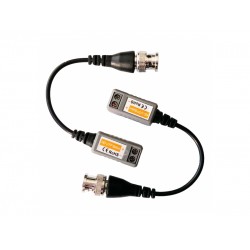 Комплект пассивных приёмо-передатчиков видеосигнала по витой паре с разъёмами BNC на кабеле PVC-TS01W оригинал