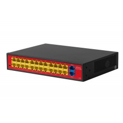 26-портовый PoE коммутатор с двумя гигабитными портами Uplink PND-24P-2G Lite (250W)